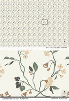 Lunaria Vine Wallpaper in Soft Alabaster - Riverpine