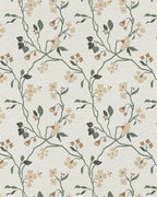 Lunaria Vine Wallpaper in Soft Alabaster - Riverpine