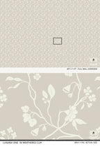 Lunaria Vine Wallpaper in Weathered Clay - Riverpine