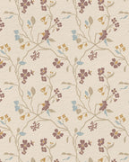 Lunaria Vine Wallpaper in Wildflower Cream - Riverpine