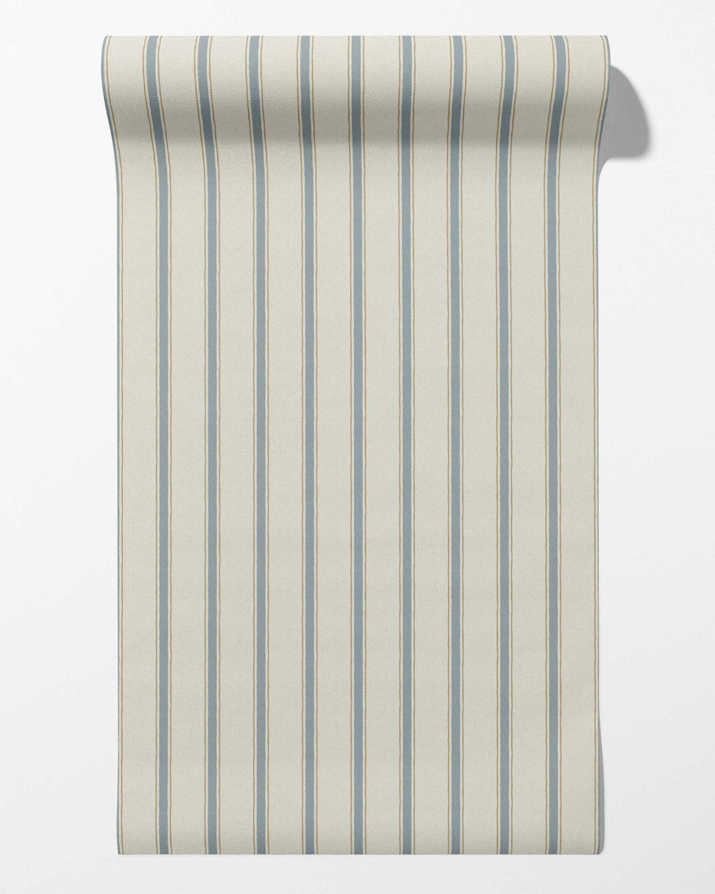 Moulding Line Wallpaper in Dusty Blue - Riverpine