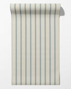 Moulding Line Wallpaper in Dusty Blue - Riverpine