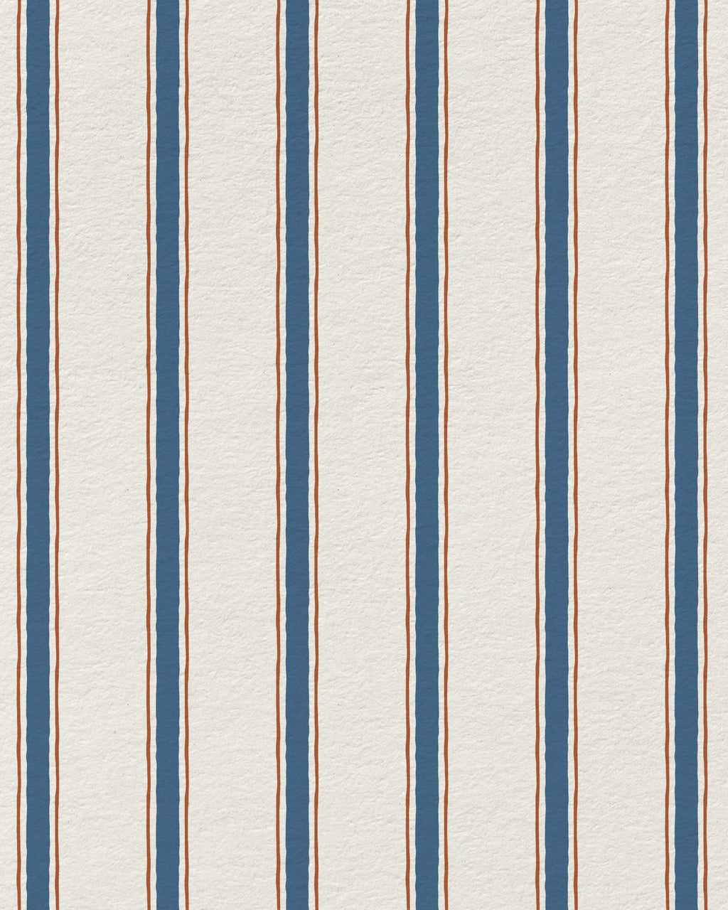 Moulding Line Wallpaper in French Indigo Clay - Riverpine