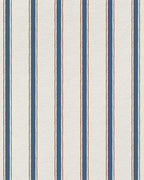 Moulding Line Wallpaper in French Indigo Clay - Riverpine