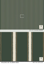 Moulding Line Wallpaper in Library Green - Riverpine