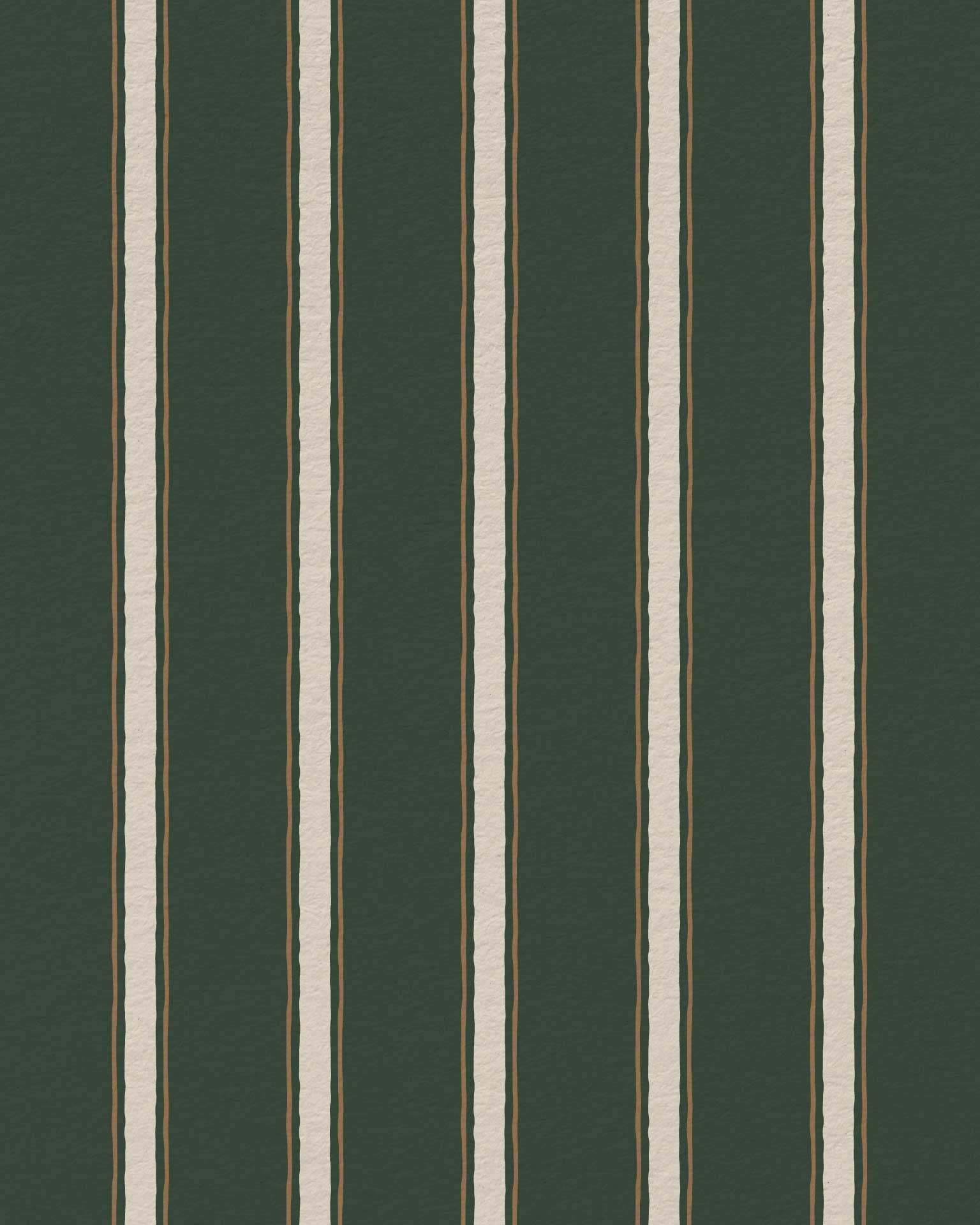 Moulding Line Wallpaper in Library Green - Riverpine