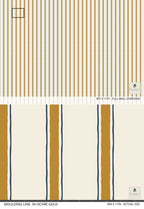 Moulding Line Wallpaper in Ochre Gold - Riverpine