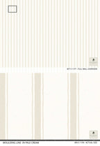 Moulding Line Wallpaper in Pale Cream - Riverpine