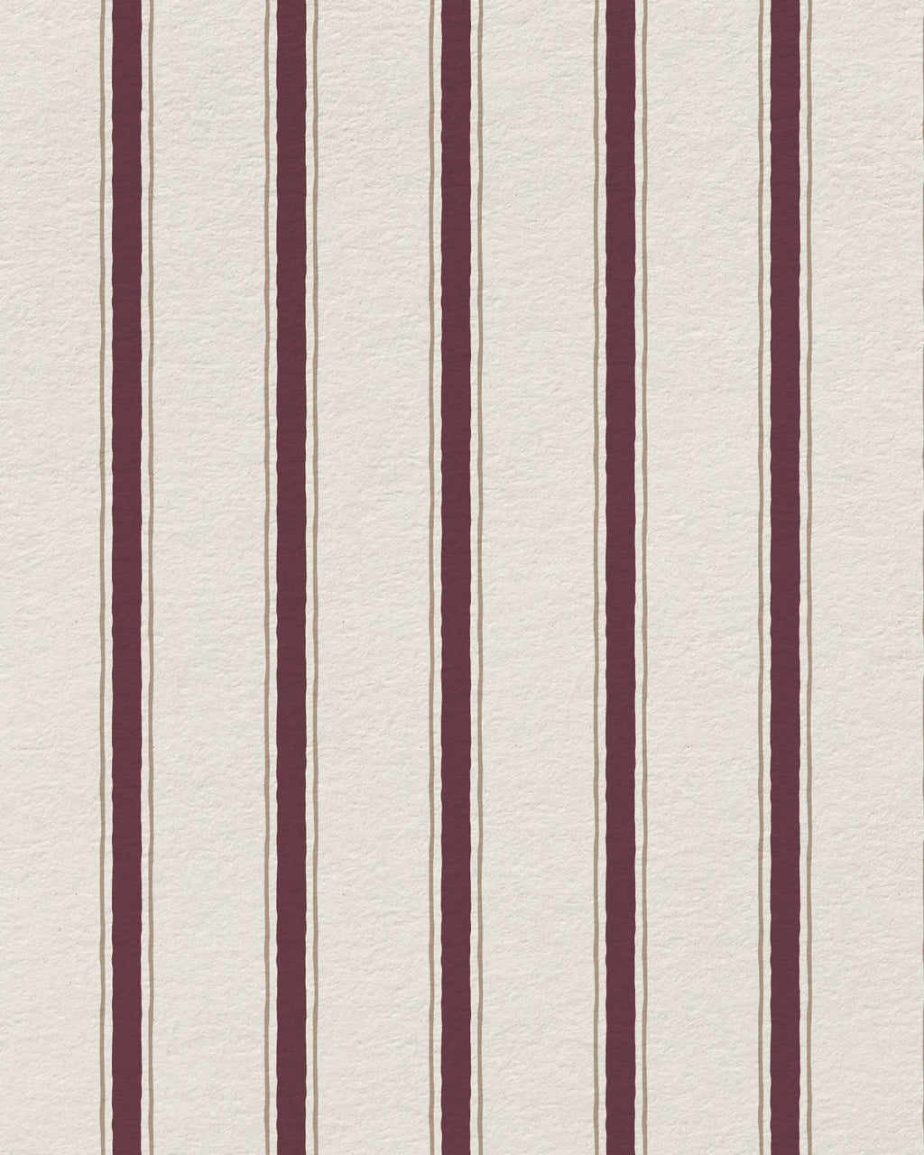 Moulding Line Wallpaper in Plum Red - Riverpine