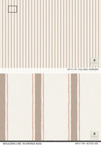 Moulding Line Wallpaper in Vintage Rose - Riverpine