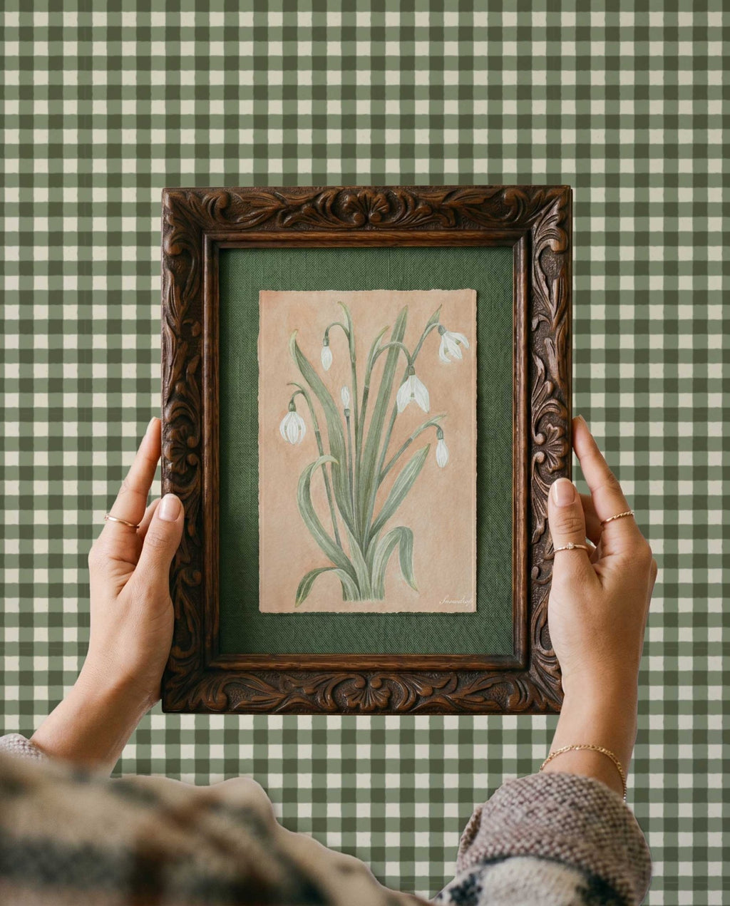 Snowdrop Watercolor Art Print - 5x7 - Riverpine