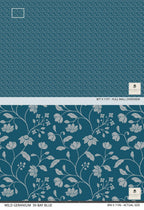 Wild Geranium Wallpaper in Bay Blue - Riverpine