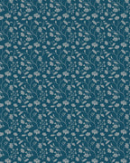 Wild Geranium Wallpaper in Bay Blue - Riverpine