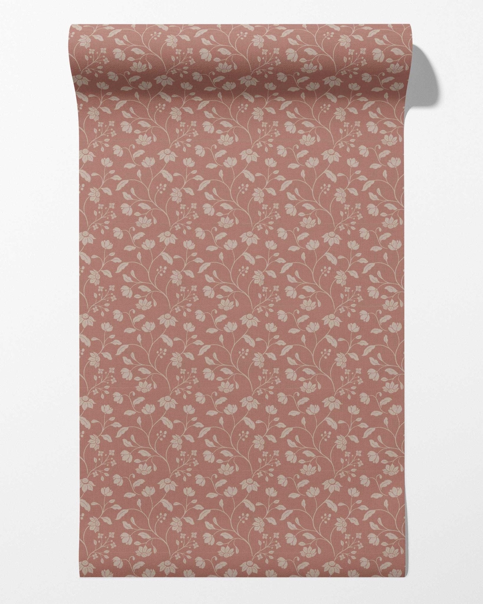 Wild Geranium Wallpaper in Blush Rose - Riverpine