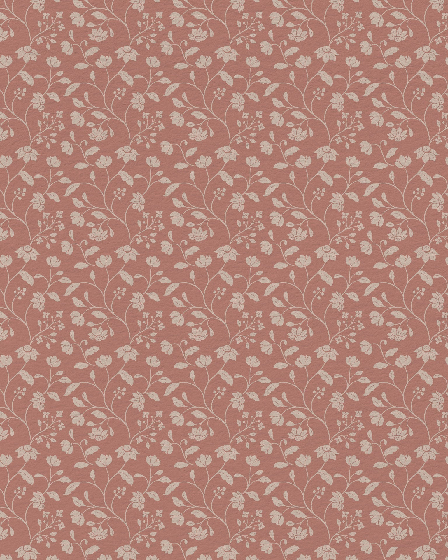 Wild Geranium Wallpaper in Blush Rose - Riverpine