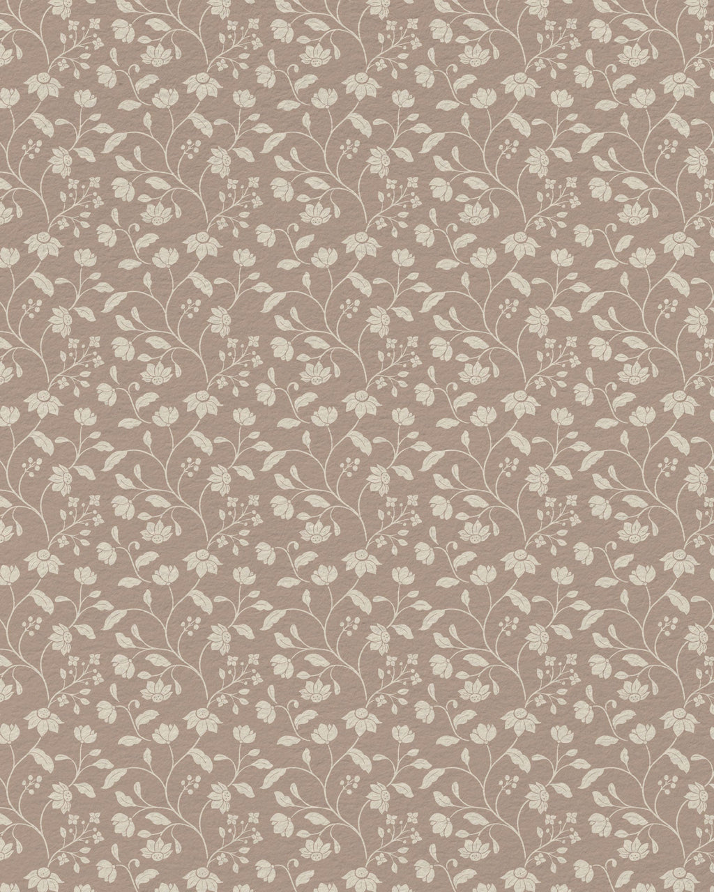 Wild Geranium Wallpaper in Mauve Clay - Riverpine