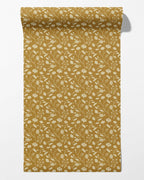 Wild Geranium Wallpaper in Mustard Fern - Riverpine