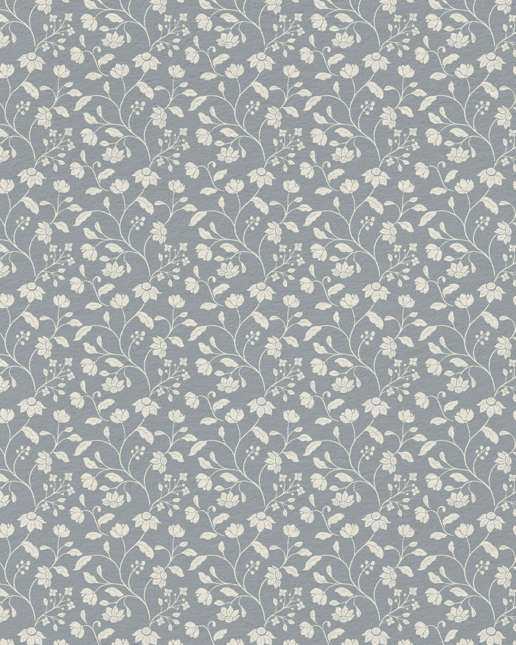 Wild Geranium Wallpaper in Slate Dust - Riverpine