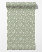 Wild Geranium Wallpaper in Soft Sage - Riverpine