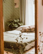 Wild Geranium Wallpaper in Soft Sage - Riverpine