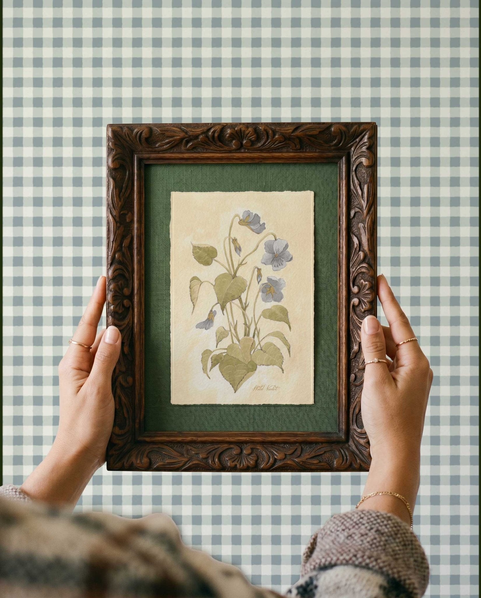 Wild Violet Study Watercolor Art Print - 5x7 - Riverpine